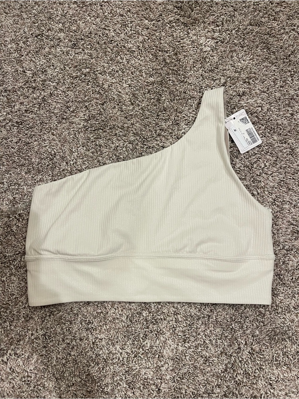 Lululemon Align Asymmetrical Ribbed Bra *Light Support A/B Cup Shine Size 10 NWT - Picture 2 of 9